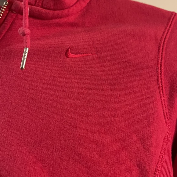 Nike pink zip up athletic hoodie jacket small petite - Picture 2 of 4